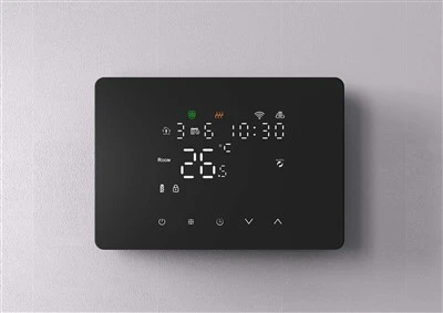 Musta pehmeä valon Zigbee Zigbee -kaasukateromostaatti